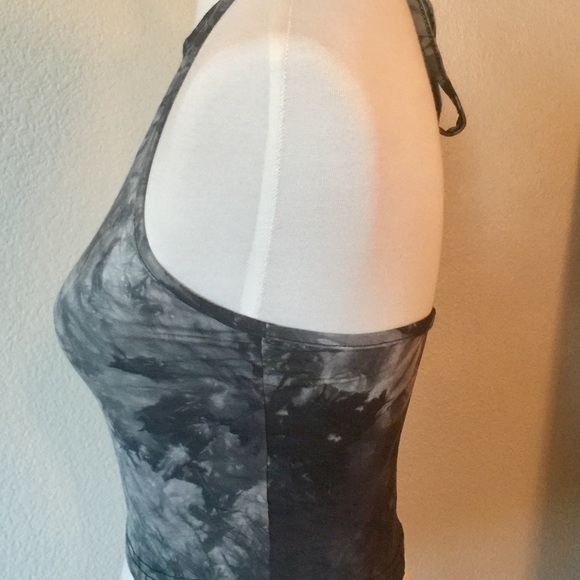 SALE⚡️⚡️NWT Gray Tie Dye Halter Tee Tank - Picture 4 of 7